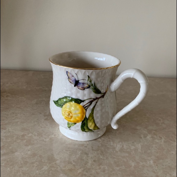 Grace Teaware Lemons Butterflies Bees Coffee Mug - Picture 6 of 6